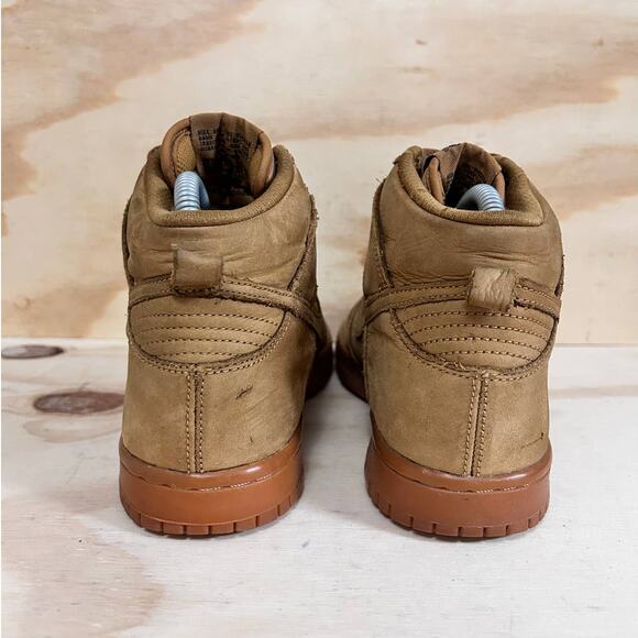 Nike - Dunk High Premium GS -Sneakers -Brown -Kids Big Unisex - 5.5 -886070-200 - Picture 6 of 9